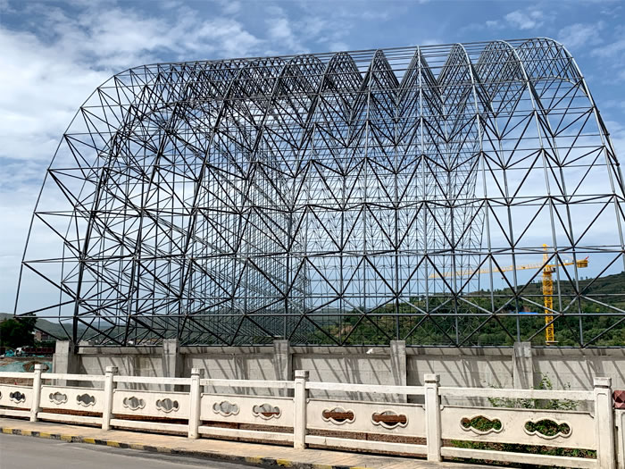 霍州山寨矿储煤棚网架